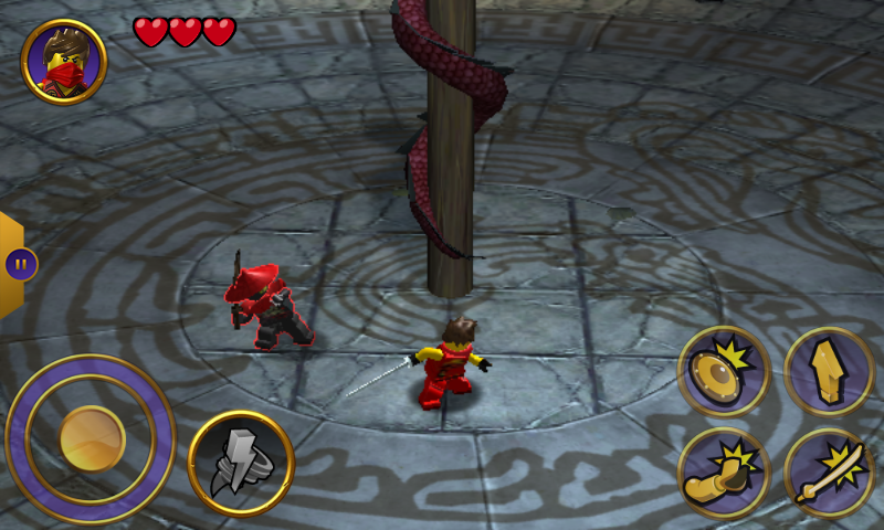 LEGO Ninjago: Tournament (Android) screenshot: Attack from the back