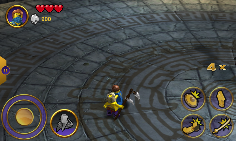 LEGO Ninjago: Tournament (Android) screenshot: Jay dealing with Chen follower