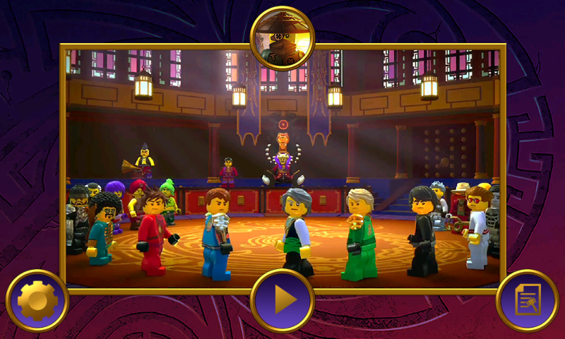 LEGO Ninjago: Tournament (Android) screenshot: Chen on the throne
