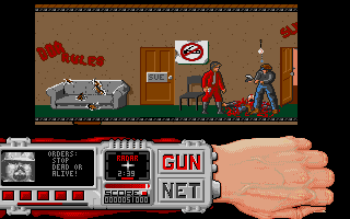 Techno Cop (Atari ST) screenshot: Enemies ahead