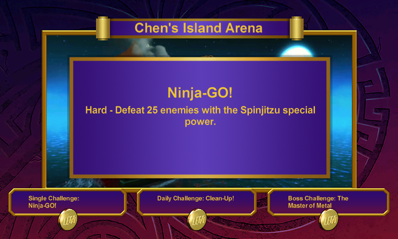 LEGO Ninjago: Tournament (Android) screenshot: Challenge description