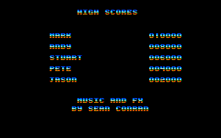Hong Kong Phooey: No.1 Super Guy (Atari ST) screenshot: High scores
