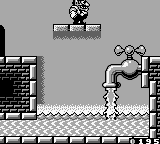 Wario Land II (Game Boy) screenshot: Turn off the faucet.