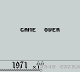 Super Hunchback (Game Boy) screenshot: Game Over