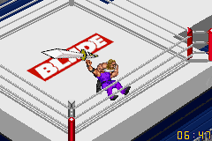 Fire Pro Wrestling 2 (Game Boy Advance) screenshot: Facelock