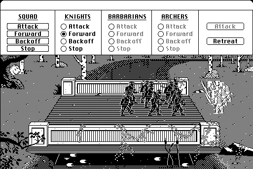 The Ancient Art of War (Macintosh) screenshot: Fighting sequence.