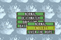 Fire Pro Wrestling 2 (Game Boy Advance) screenshot: Battle Royal rules