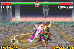 Mortal Kombat: Deadly Alliance (Game Boy Advance) screenshot: Blood duel