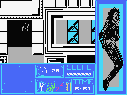 Moonwalker (MSX) screenshot: The beginning of the game