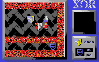 Xor (Atari ST) screenshot: Both shields close together