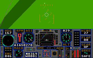 ProFlight (Atari ST) screenshot: This looks precarious