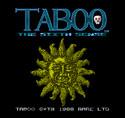 Taboo: The Sixth Sense (NES) screenshot: Title Screen 2