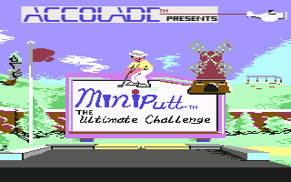 Mini-Putt (Commodore 64) screenshot: Title screen