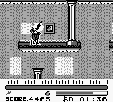 The Flash (Game Boy) screenshot: Flash gets a health pick-up