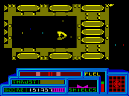 Death or Glory (ZX Spectrum) screenshot: Holes in the mothership array