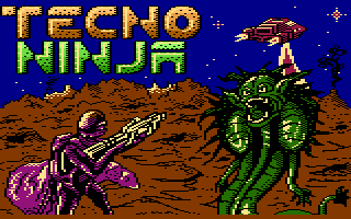 Tecno Ninja: 25 Years Anniversary Edition (Atari 8-bit) screenshot: New enhanced logo