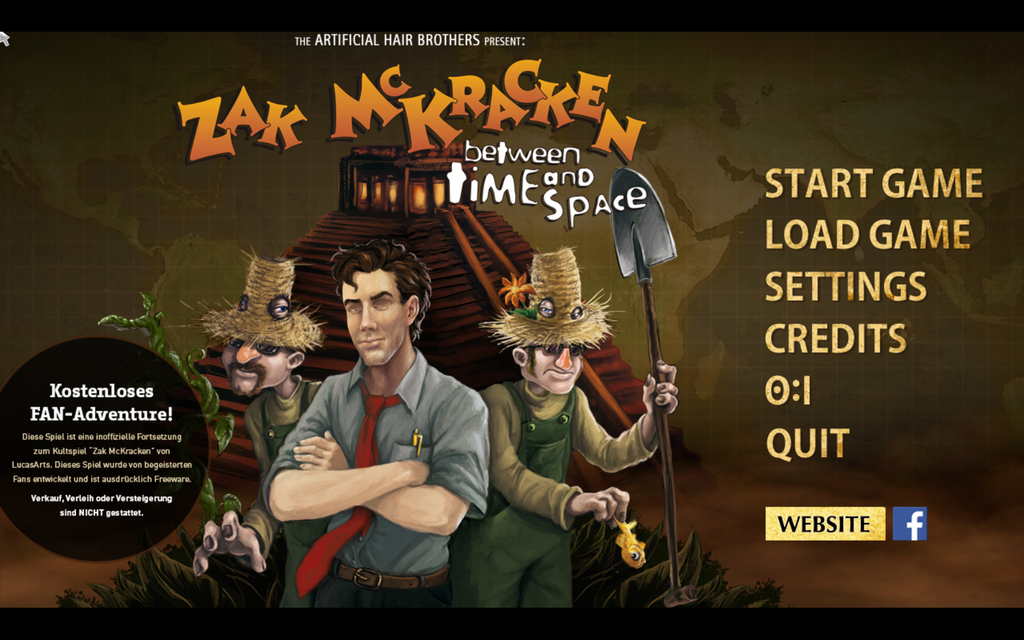 Zak McKracken: Between Time and Space - Director's Cut (Windows) screenshot: New title screen