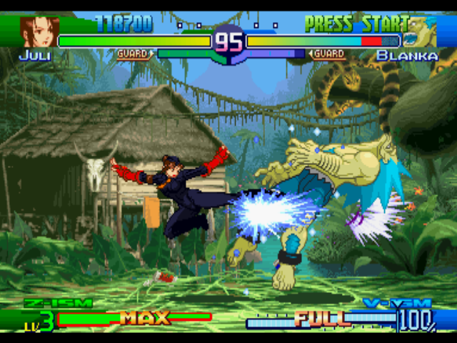 Screenshot of Street Fighter Alpha 3 (PlayStation, 1998) - MobyGames