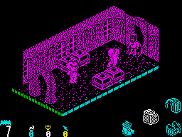 Batman (ZX Spectrum) screenshot: Precise timing needed here