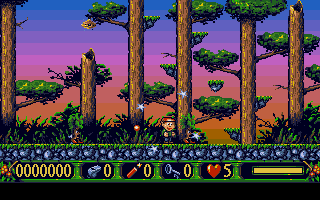 Nicky 2 (Atari ST) screenshot: Game start