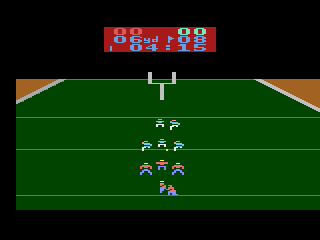Super Football (Atari 2600) screenshot: Kicking the extra point