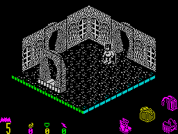 Batman (ZX Spectrum) screenshot: Two routes to choose here