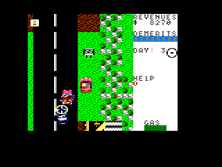 APB (Amstrad CPC) screenshot: There he is!