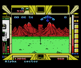 Terrorpods (MSX) screenshot: Activated the overhead laser