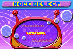 Super Bust-A-Move (Game Boy Advance) screenshot: Mode Selection for 1 Player