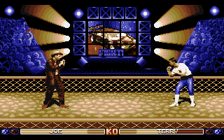 The Ultimate Arena (Atari ST) screenshot: Terry versus Joe