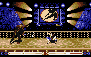 The Ultimate Arena (Atari ST) screenshot: A bit like a certain James Bond villain