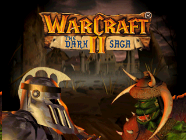 WarCraft II: The Dark Saga (PlayStation) screenshot: Title screen