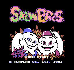 Snow Bros. Nick & Tom (NES) screenshot: Japanese title screen