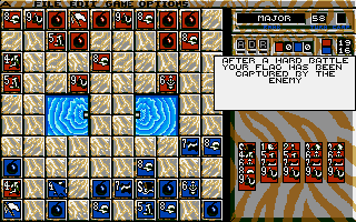 Stratego (Atari ST) screenshot: And there it is