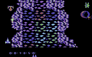 Tamer (Commodore 64) screenshot: Taking the narrow side