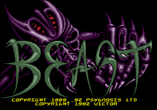 Shadow of the Beast (Genesis) screenshot: Title screen (Japanese version)