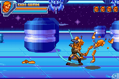 Star Wars: Episode III - Revenge of the Sith (Game Boy Advance) screenshot: Battledroids are the easiest enemies in the game