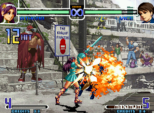 Screenshot of The King of Fighters 2002: Challenge to Ultimate Battle (Neo  Geo, 2002) - MobyGames