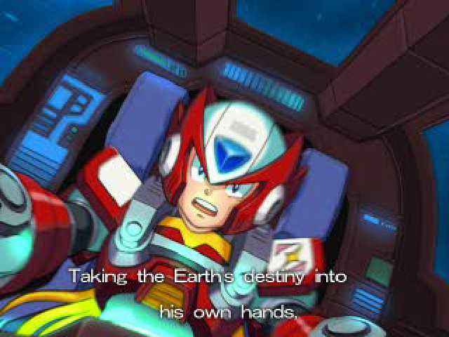 Mega Man X6 (PlayStation) screenshot: ... with SPACESHIPS.