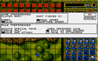 Stratego (Atari ST) screenshot: Preferences