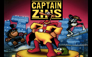 Captain Zins (DOS) screenshot: Title Screen