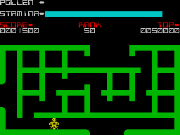 Antics (ZX Spectrum) screenshot: That's the route through