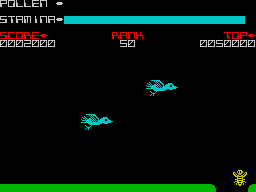 Antics (ZX Spectrum) screenshot: The other overground entry