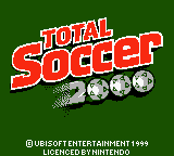 David O'Leary's Total Soccer 2000 (Game Boy Color) screenshot: Title screen.