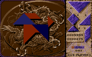 Tangram (Atari ST) screenshot: I didn't solve this one
