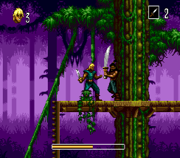 The Pirates of Dark Water (Genesis) screenshot: The first stage - a jungle