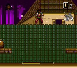The Pirates of Dark Water (Genesis) screenshot: Tula using a throwing weapon