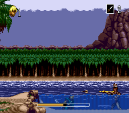 The Pirates of Dark Water (Genesis) screenshot: Dodging an attack