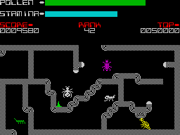 Antics (ZX Spectrum) screenshot: More complex arrangements