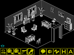 Movie (ZX Spectrum) screenshot: Game start